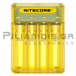 Φορτιστής Quick Li-Ion x 4θέσεων 4A,  (Vin: 12Vdc / 2A) Mango