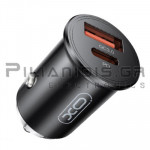 USB Charger Vin: 12/24Vdc - Vout: 5V/3A 45W 1xUSB 1x Type C  QC3.0 / PD