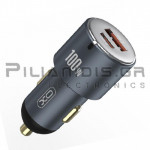 USB Charger Vin: 12/24Vdc - Vout: 5V/3A 35W 1xUSB 1xType C 65W QC3.0/PD