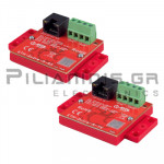 Μετατροπέας 2 Καλωδίων σε Ethernet | LAN: 100Mbps εώς 300m | Vin: 12-56Vdc ή POE: 24-56Vdc