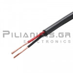 Flexible Cable  2x0.22mm Black 