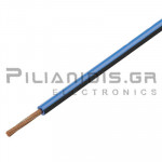 Καλώδιο PVC FLRY-B  1x0.50mm Μπλέ/Μαυρό