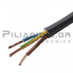Flexible Power Cable H05VV-F | 3x1.00mm | | Ø8.0mm | Black