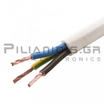 Flexible Power Cable H05VV-F | 3x1.50mm | Ø9.4mm | White