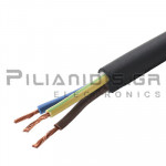Flexible Power Cable with Neoprene H07RN-F | 3x1.00mm | Ø10.7mm | Black