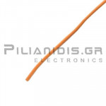 Καλώδιο PVC LiY επικασσιτερωμένο 1x0.50mm Πορτοκαλί