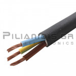 Power Cable NYM H05VVU  | 3x6.00mm | Black