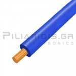 Cable Silicone SIAF (-60℃C εως +180℃C) 1x1.00mm Blue