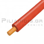 Cable Silicone SIAF (-60℃C εως +180℃C) 1x1.00mm Red
