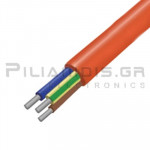 Cable Silicone SIAF (-60℃C εως +180℃C) 2x0.75mm Red