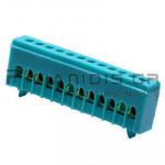 Panel Terminal For 12 Contact Rails Blue