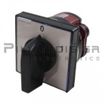 Διακόπτης Έκκεντρου 0-1 2x20A 600VAC (65x65mm)