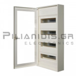 Surface Distribution Box | 4 Row | Metallic Transparent Door | 640x305x96.5mm