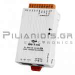 Tiny Signal Converter 1 x RS-485 (Isolated) to Ethernet POE | DIN-Rail | Vin: 12-48Vdc