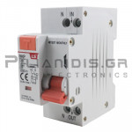 Ρελε Διαρροής RCBO | Τύπου ΑC | 2P  10A | 30mA | 4.5KA | 2 Θέσεων