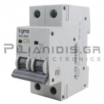 Αυτόματη Ασφάλεια | 2P | 25A | Type C | 6KA | 230/400VAC