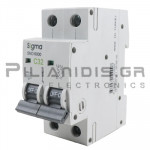Αυτόματη Ασφάλεια | 2P | 32A | Type C | 6KA | 230/400VAC