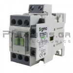 Ρελε Ράγας Ισχύος | Τριπολικό | 5.5KW | AC3: 12A | Vin: 230VAC | 1NO + 1NC