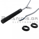 Magnetic Sensor | Μ12mm | NO | 230VAC/dc 3A | Cable 2m | IP67 | Black