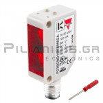 Photoelectric Switch Rectangular | 10x30x20mm | NPN | Dis: 1m | NO + NC | 10-30Vdc | with Plug | Without Mirror