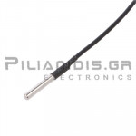 Temperature Sensor DS18B20 1-Wire Ø6.0x50mm  (-55℃C - 125℃C) 1m