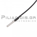 Αισθητήρας Θερμοκρασίας DS18B20 1-Wire Ø6.0x50mm  (-55℃C - 125℃C) 1m