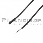 Temperature Sensor PT100 (100Ω) Ø5x20mm  (-40℃C / 105℃C)  1.5m