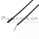 Temperature Sensor PT1000 (1KΩ) Ø5x20mm  (-40℃C / 105℃C)  1.5m