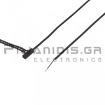 Temperature Sensor PT1000 (1KΩ) Ø6x20mm  (-40℃C / 105℃C)  1.5m with Tire Up