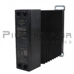 Relay Solid State DIN-Rail | Vcontr:8-30VAC/dc | Load 50-480VAC, 40A | Zero-Cross
