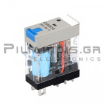 Relay Ucoil: 24VDC  10A/250VAC  1113R  SPDT with LED & Diode
