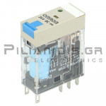 Relay Ucoil: 24VDC  5A/250VAC  1100R  DPDT with LED & Diode