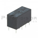 Relay Ucoil: 12VDC  288R  2A/125VAC/DC DPDT