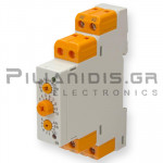 Χρονικό Ράγας Πολυλειτουργικό | 0.1s εως 3hr | 13 Λειτουργίες | 1xSPDT 5A/250V | Vin: 12-240VAC/dc