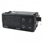 Dual Temperature Regulator | 72x36mm | 3 digit | 85 - 230VAC/dc | 2xNO & 1xSPDT | 2xNTC 1.5m | IP65