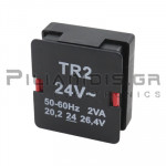 Transformer Module TR2/SNT2 | 24VAC | 2VA | for GAMMA series 22.5mm | 32x35x16mm