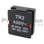 Transformer Module TR2/SNT2 | 400VAC | 2VA | for GAMMA series 22.5mm | 32x35x16mm