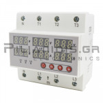 Digital Voltage Monitoring Relay | 3-Phase | 50 -400VAC (L1-L2-L3-N)