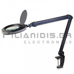 Desktop Magnifier 5dpt (x2.25)  230Vac With Led Black