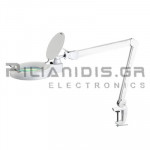 Μεγεθυντικός Φακός Πάγκου 5dpt (x2.25)  230Vac Με Led Λευκό