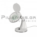 Μεγεθυντικός Φακός Πάγκου 12dpt (3dpt)  230Vac με  LED Λευκό