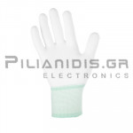 ESD Αντιστατικά Γάντια | Medium M | anSi/ESD SP15.1 | Powder free | 100% Pure Nylon | Λευκό