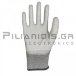 ESD Αντιστατικά Γάντια | Large L | IEC 61340-5-1 | <1GΩ | Copper & Nylon | Γκρί
