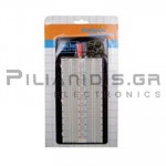 BREADBOARD ΠΛΑΚΕΤΑ ΔΟΚΙΜΩΝ + ΜΠΟΡΝΕΣ 166x85mm