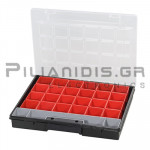 Organizer 370x290x55mm | 27 Removable Containers | Polypropylene