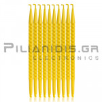 Insulated Probe with Hook L & wide flat notched end 4.7x1.6mm | Ø8.0x170mm