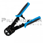 Crimping Tool RJ11 / RJ12 / RJ45  | 6P4C, 6P6C, 8P8C | Pass Through | up CAT6A