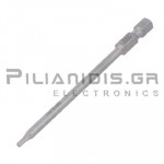 Screwdriver Bit | Hex Plus | 2mm | Length; 89mm | 1/4