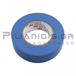Ταινία Μονωτική PVC Temflex 19mm x 20m (Πάχος : 0.127mm) Μπλέ
