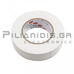 Ταινία Μονωτική PVC Temflex 19mm x 20m (Πάχος : 0.127mm) Λευκή